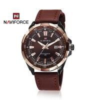 ราคา NAVIFORCE ผู้ชายหรูหราแฟชั่นนาฬิกาควอตซ์นักธุรกิจนาฬิกาข้อมือลายทหาร 30M กันน้ำส่องสว่าง 9056 (15172687372)