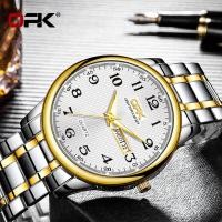 ราคา OPK Original Quartzนาฬิกาผู้ชายญี่ปุ่นขายใหม่2021สแตนเลสแฟชั่นนาฬิกากันน้ำแบบDual Display Luminous Casual (6566366980)