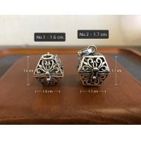 ราคา จี้เงินแท้92 5 จี้ผอบแบบเปิดได้ สามารถใส่ของด้านในได้ค่ะ ขนาดไม่เกิน 15mm เรือนเงินแท้ (14717962365)