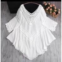 ราคา เสื้อคลุมชุดว่ายน้ำ มินิเดรส เสื้อคลุมบิกินี่ เสื้อคลุมถักลูกไม้ (15234933743)