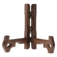 ราคา QTWIX ขาตั้งรูปภาพไม้3 7นิ้วขาตั้งกรอบรูปชั้นวางที่ยึดจาน (19868811738)