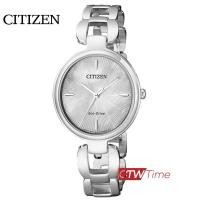 ราคา ผ่อนชำระ สูงสุด 10 เดือน CITIZEN Eco Drive นาฬิกาข้อมือผู้หญิง สายสแตนเลส รุ่น EM0420 89D หน้าปัดมุก (13037510462)