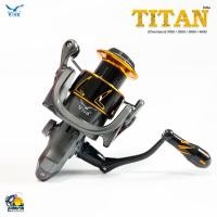 ราคา รอกตกปลา รอกสปินนิ่ง สปุนอลูมิเนียม วีว่า VIVA TITAN TT Series 1000 2000 3000 4000 New Black Gold Red (14424766609)