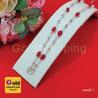 ราคา สร้อยคอเงินหินสีคั่นเม็ดพริก ความยาว 24 นิ้ว สร้อยคอแฟชั่น เสริมบารมี สร้อยหิน โกเมน นิล หยก ใส่ในชีวิตประจำวัน ใส่อาบน้ำได้ (1325436615)