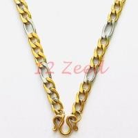 ราคา สร้อยคอห้อยพระ 2 กษัตริย์ ลายแบนเค 3 1 ขนาด 5 มิล งานทองเลเซอร์ สแตนเลสแท้ 100 สร้อยห้อยพระ สร้อยสวมคอ เครื่องประดับ stainless steel necklace (7097380744)