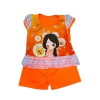 ราคา ชุดเซ็ตเด็ก เสื้อแขนสั้น แขนระบาย กางเกงขาสั้น ผ้าไมโคร ลายการ์ตูนน่ารัก ชุดเด็กผู้หญิง 6 เดือน 2 ขวบ FAS0015 (21170992118)