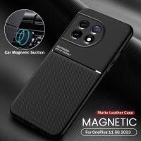 ราคา XICCI เคสแม่เหล็กติดโทรศัพท์ป้องกันลายนิ้วมือสำหรับ Oneplus 11 5G 2023 CPH2451 6 7ที่หุ้มด้านนอก TPU นิ่ม (17802095047)