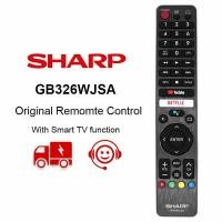 ราคา SHARP ของแท้ GB326WJSA สำหรับ Sharp Netflix AQUOS สมาร์ทเสียงรีโมทคอนล LCD GB346WJSA 4T C50BJ3T 2T C50BG1X 2T C50BG1I 2T C40BG1X 2T C32BG1X 2T C32BG1I 2T C42BG1I 2T C42BG8X 2T C32BE1T สำหรับ Sharp AQU