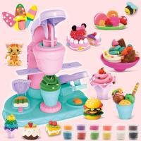 ราคา BermaBaby ของเล่นแป้งโดว์ เครื่องทำไอศครีม แม่พิมพ์ทำขนมไอศครีมทำมือ DIY ของเล่นเด็ก แม่พิมพ์ดินน้ำมันสำหรับเด็ก (19577466193)