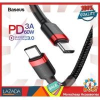 ราคา Baseus สายชาร์จ USB C PD 60W QC3 0 1 เมตร สายถัก ชาร์จเร็ว Type C To Type C For Apple IPad Pro Macbook Samsung Huawei (646576413)