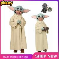 ราคา เด็ก Star Wars Mandalorian เด็ก Yoda เครื่องแต่งกายคอสเพลย์ฮาโลวีนสำหรับชายหญิงอะนิเมะเทศกาลปาร์ตี้ฮาโลวีนชุด Jumpsuits หมวก S XL (20401736479)