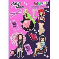 ราคา Black pink sticker สติ๊กเกอร์ pink venom shut down black pink fan mand (16872855672)