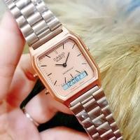 ราคา casio ผู้หญิง คาสิโอ้ผู้หญิง นาฬิกาข้อมือผู้หญิง สายสแตนเลส รุ่น AQ 230 จัดส่งจากไทย พร้อมตั้งเวลา (17135898657)