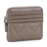 ราคา Dreamwise Dompet Koin หนังแกะสำหรับแฟชั่นสำหรับผู้หญิงปักลายสก๊อตหนังวัวแท้ที่ใส่การ์ดขนาดเล็ก2067 (20469813803)