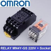 ราคา OMRON RELAY MY4N GS AC220V socket รีเรย์ 14 ขา 220V ฐาน omron จากศูนย์แท้ในไทย (1682130905)