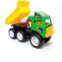 ราคา รถสิบล้อ ยาว 40 ซม สูง 23 ซม รถดั้ม รถ ทุก หิน ดิน ทราย ได้ มีลานในตัว ล้อมีเสียงด้วยนะ ดั้มยกเทได้ สุดๆ อย่างดี รถของเล่น รถเด็กเล่น 9767 (2646044961)