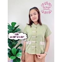 ราคา C16 เสื้อผ้าฝ้าย คอจีน สีหวานพาสเทล รุ่นขายดี (17151051004)