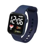 ราคา Ollecc นาฬิกาอิเล็กทรอนิกส์ Luminous Square Dial กันน้ำปรับได้สบายเวลาที่แม่นยำ Heart พิมพ์เด็ก LED นาฬิกาข้อมือกีฬาดิจิตอลสำหรับสวมใส่ทุกวันนาฬิกาข้อมืออิเล็กทรอนิกส์กันน้ำ (16635381316)