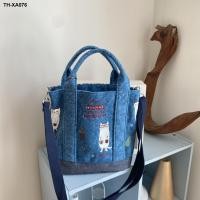 ราคา kusuguru กระเป๋าสะพายข้างลายแมวญี่ปุ่น กระเป๋าสะพายข้าง ประกบจี้หนัง 23 6645 (20317063351)