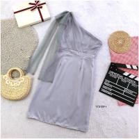 ราคา 16 19 ชุดออกงาน เดรสสั้นแต่งผ้าตาข่าย โบว์ไหล่ ชุดราตรี เดรสสาวอวบ สาวอวบ มีไซส์เล็ก ไซส์ใหญ่ ตะข่าย (18224462934)