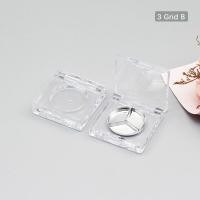 ราคา เคสเมคอัพใสภาชนะใส่เครื่องสำอางพลาสติกพาเลทชุดอายแชโดว์ทรงสี่เหลี่ยม (19826893207)