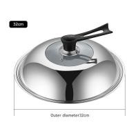 ราคา KoncoกระทะสแตนเลสฝาปิดฝาครอบกระทะStandableกระทะอเนกประสงค์ฝาปิด32ซม 34ซม 36ซม ระเบิดกระทะทนทานฝาปิดฝาครอบกระทะ (7817900161)