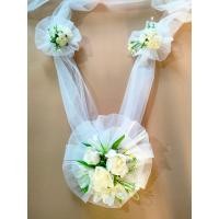 ราคา โบว์ผูกรถเจ้าบ่าว ช่อดอกไม้ตกแต่งรถเจ้าบ่าว (19337888868)