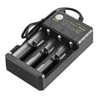 ราคา รางชาร์จถ่าน 4 Slots 18650 Batteries Lithium Ion Battery Charger Portable Travel USB Charger DC 3 7V 1800mA Output 3 7V 18650 ชาร์จแบตเตอรี่ลิเธียมไอออน USB อิสระชาร์จแบบพกพา (20808925106)