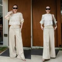 ราคา เสื้อแขนพองผ้าลูกไม้ฉลุ VSHOP (20100289209)