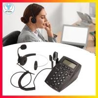 ราคา ชุดหูฟังแบบมีสายโทรศัพท์ตัดเสียงรบกวน FSK DTMF Caller ID Dialpad โทรศัพท์พื้นฐานพร้อมหูฟังสำหรับ Call Center Office (20166494660)