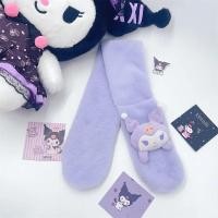 ราคา สวัสดีคิตตี้ผ้าพันคอสำหรับเด็กน่ารักผ้ากำมะหยี่ Cinnamoroll Kuromi My Melody อนิเมะ plushie ผ้าพันคอเด็กหนาของขวัญใหม่ (21171162158)