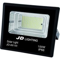 ราคา Global House JD โคมไฟสปอร์ตไลท์โซลาร์เซลล์ 100W พร้อมรีโมท รุ่น JD88100 แสงเดย์ไลท์ รับประกันของเเท้ (17338353680)