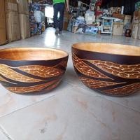 ราคา ชามไม้มะม่วงแกะลายขนาด12นิ้วสูง5นิ้ว (1997078403)