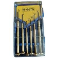 ราคา ชุดไขควงซ่อมนาฬิกา ไขควงแผงวงจร ยี่ห้อ Meta Meta 6 pieces precision screwdriver set (7160740093)