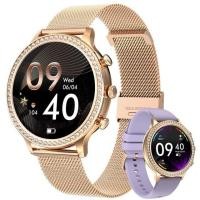 ราคา LIGE ใหม่ AMOLED นาฬิกาโทรผ่านบลูทูธสตรีนาฬิกาอัจฉริยะแฟชั่นสตรีนาฬิกาอัจฉริยะกันน้ำกีฬา DIY ออกแบบเอง กล่อง (17388838895)