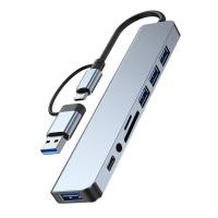 ราคา USB C Hub อะแดปเตอร์พอร์ต USB 3 0 Hub Multiport 5 ใน 2 7 ใน 2 อะแดปเตอร์ USB 3 1 ประเภท C สำหรับ MacBook Air MacBook Pro iPad Pro XPS และอื่นๆ USB Type C อุปกรณ์ HUB (20606073922)