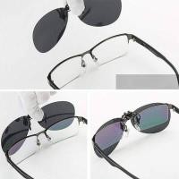 ราคา Pexels คลิปออนแว่นกันแดดเลนส์พลิกขึ้น UV400 Polarized ขับรถเดินทางแว่นตา (800880075)