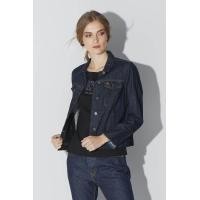 ราคา Mc Jeans เสื้อคลุมยีนส์หญิง สีเข้ม ปักโลโก้ด้านหลัง MJM9057 (454093253)