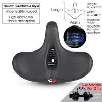 ราคา WEST BIKING อานจักรยานสบาย Thicken ตัวหน่วงการสั่นสะเทือนที่นั่งจักรยาน Hollow Memory Foam Ergonomics นุ่มอานจักรยานเบาะจักรยานเสือภูเขาอุปกรณ์เสริม (11026447327)