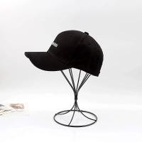 ราคา Team wang letter embroidered baseball hat black cap (9703843517)