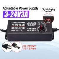 ราคา อะแดปเตอร์ ปรับโวลท์ได้ 3V 12V 2A 3V 24V 3A AdapterAC DC ปรับอุณหภูมิ ปรับแสง ปรับแรงดัน และปรับความเร็ว (21274215559)