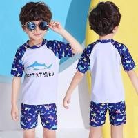ราคา LB ชุดว่ายน้ำเด็กโต 4xl ชุดเที่ยวทะเล ช เซ็ตชุดว่ายน้ำกันแดดแบบแห้งไวสำหรับเด็กผู้ชาย ชุดว่ายน้ำฉลาม ฟรีหมวกว่ายน้ำ ชุดว่ายน้ำเด็กชาย 10 ขวบ (15538454420)