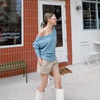 ราคา NEW Off shoulder top 390 ฟรีส่ง เสื้อไหมพรมผ้าร่อง เนื้อผ้านิ่ม แขนยาว คอปาด เว้าไหล่โชว์ความเซ็กซี่ glam (17647786849)