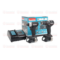 ราคา Makita ชุดสว่านกระแทกไร้สาย+ไขควงไร้สาย รุ่น DLX2414X7B