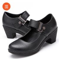 ราคา Y HE เกาหลีสไตล์โมเดิร์นเต้นรำFlamencoนิ้วเท้าทรงกลมส้นสูงหนาสั้นรองเท้าออกซ์ฟอร์ดส้นสูง 6ซม 2 4นิ้วสีน้ำตาล สีแดง สีดำ สีขาว (15706245605)