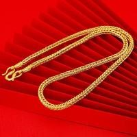ราคา สร้อยคอลายกระดูกมังกรสำหรับผู้ชายสร้อยทองทรายที่โดดเด่นเครื่องประดับแฟชั่นเลียนแบบของขวัญชิ้นแรก Ruituangmao (20420218290)