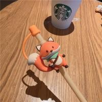 ราคา Starbucks หมวกฟางซิลิโคนสำหรับตกแต่งรูปดอกซากุระสีชมพูดอกไม้ดอกกล้วยไม้สีม่วงฟางกันฝุ่นอุปกรณ์ตกแต่งการ์ตูนน่ารัก (20004438630)