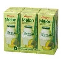 ราคา Binggrae Melon UHT Milk บิงเกร มิลค์ ดริ้งค์ นมพร่องมันเนย ยูเอชที รสเมล่อน Korea Imported 200ml x 6 กล่อง (9783720651)