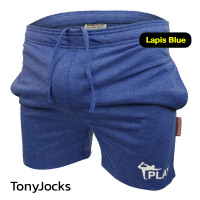 ราคา กางเกงขาสั้นผช TonyJocks Show Off Your Assets Shorts Casual Yoga Sleep Fitted Fit Lapis Blue กางเกงขาสั้นชาย สีน้ำเงิน ผ้าบาง ไม่พริ้ว ไร้ซิป เข้ารูป โชว์สัดส่วน โชว์หุ่น โชว์รูปร่าง (19886941359)