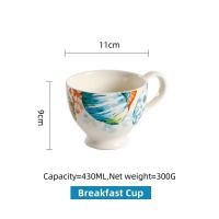 ราคา ถ้วยเซรามิกอาหารเช้าแก้วกาแฟ430มล ชุด OMK American Ocean (20936279255)